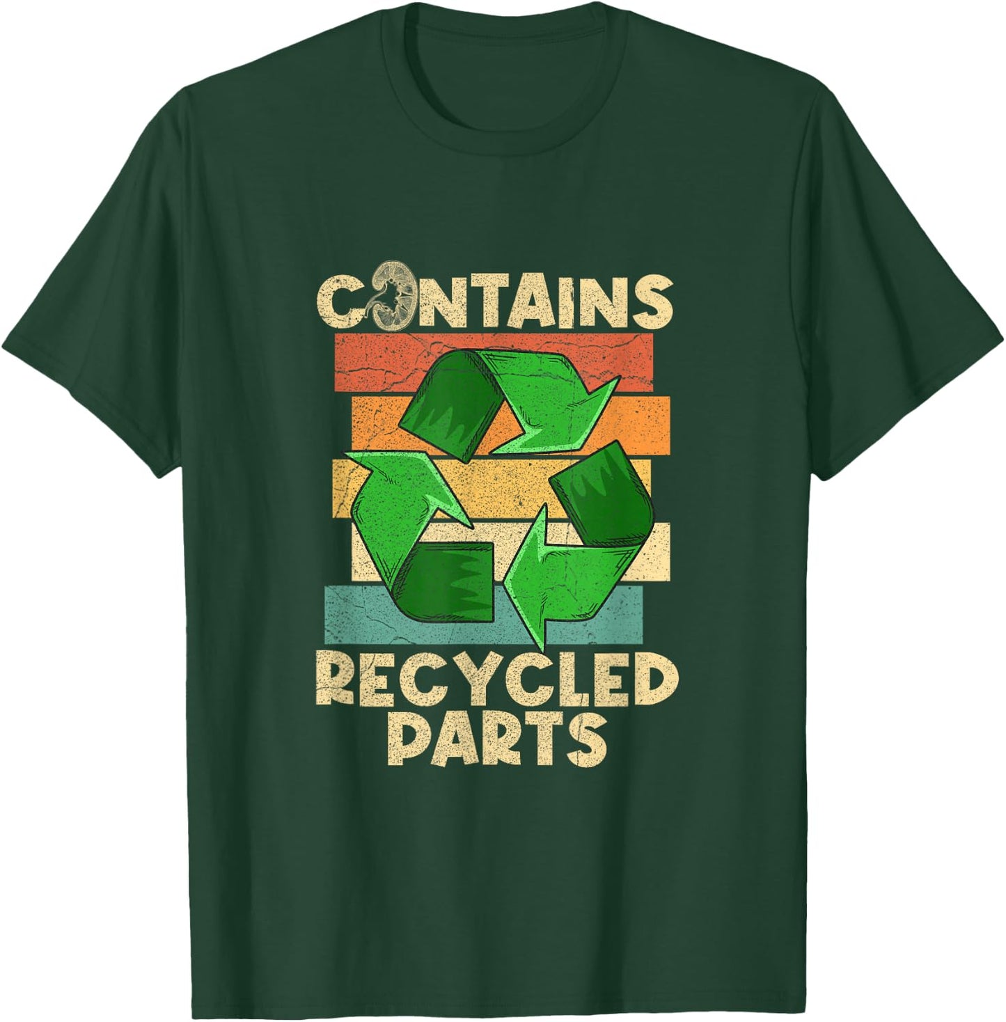 Organ Donation Design Kidney Transplant for -Adults, Black, Small, Short Sleeve, Classic Fit T-Shirt - T-Shirt | Forest