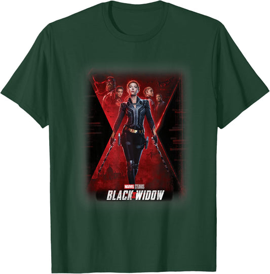 Marvel Black Widow Group Shot Poster T-Shirt - T-Shirt | Forest