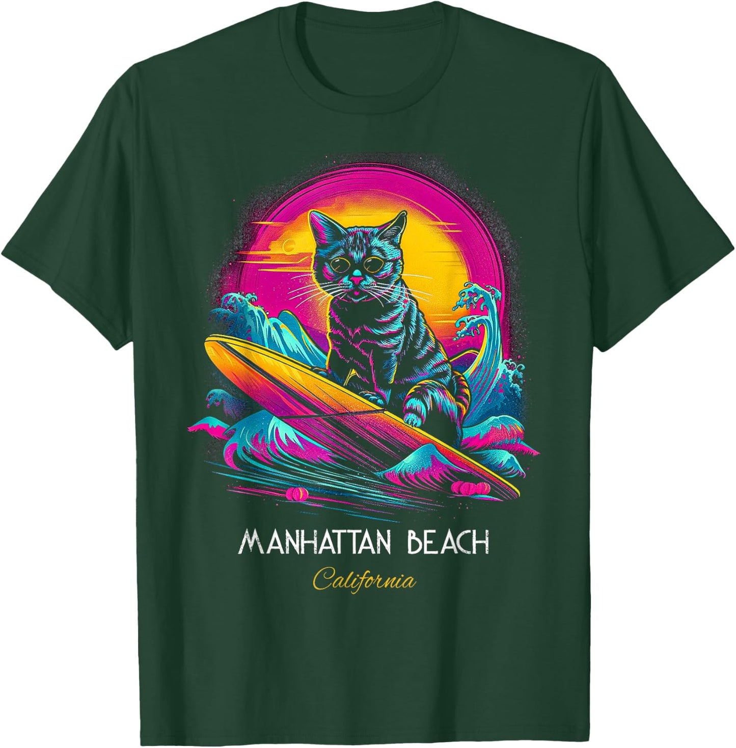Manhattan Beach California T-Shirt - T-Shirt | Forest