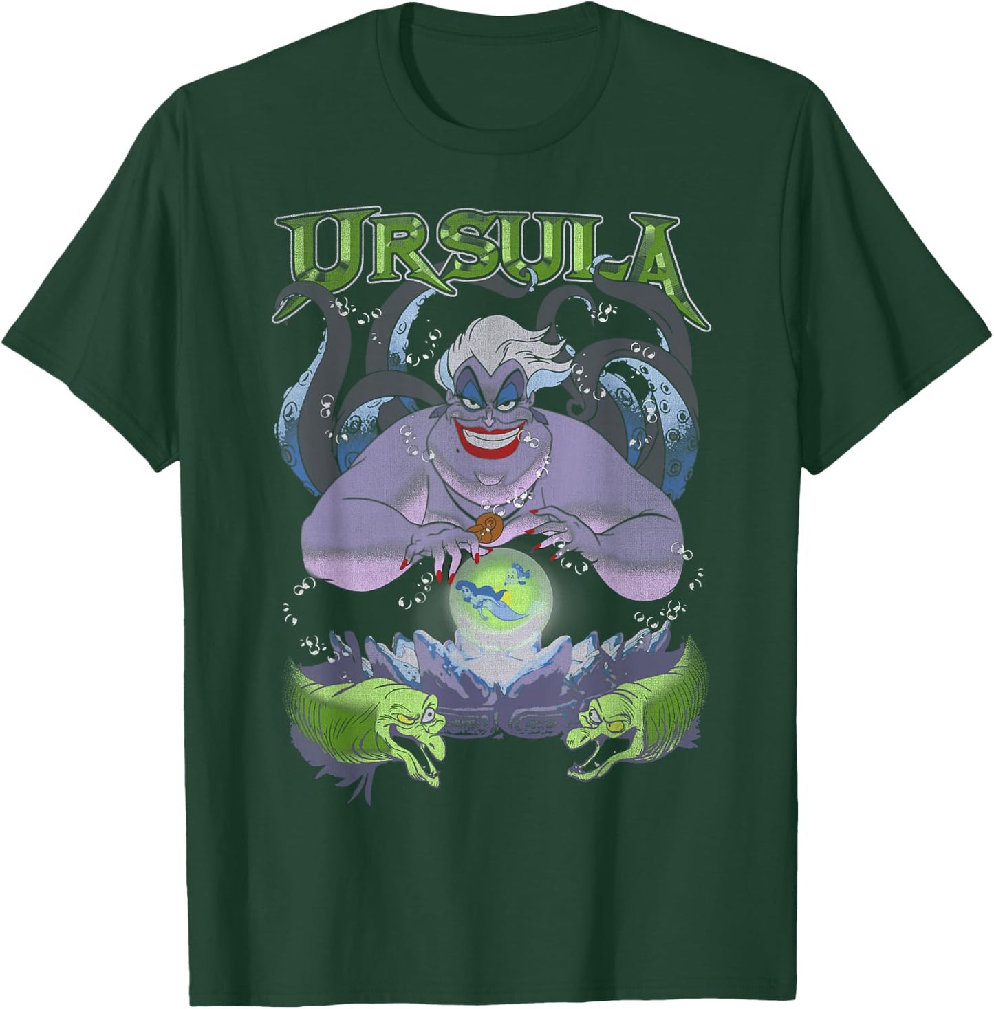 Disney The Little Mermaid Ursula Cauldron Dark Portrait T-Shirt - T-Shirt | Forest