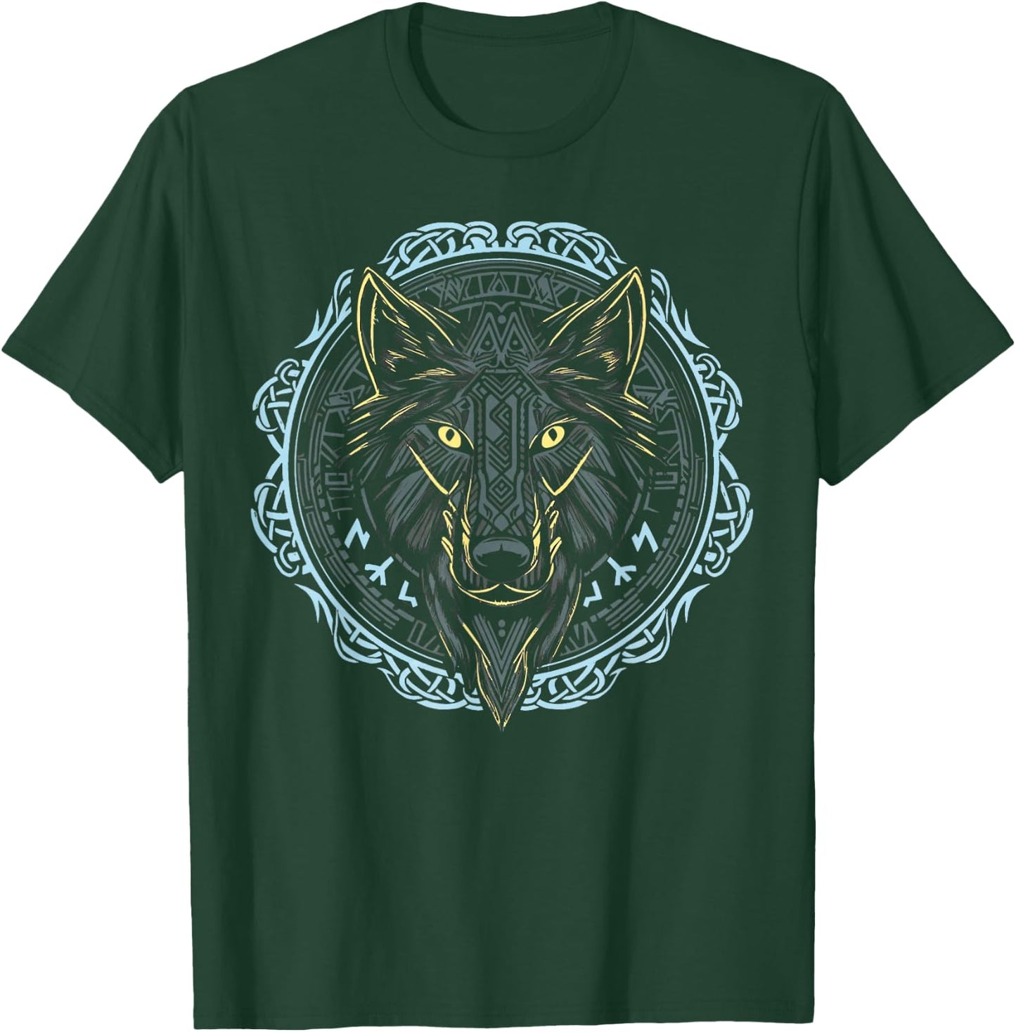 VIKING CELTIC FENRIR - Wolf Of Odin Norse Myths Nordic Gifts T-Shirt - T-Shirt | Forest