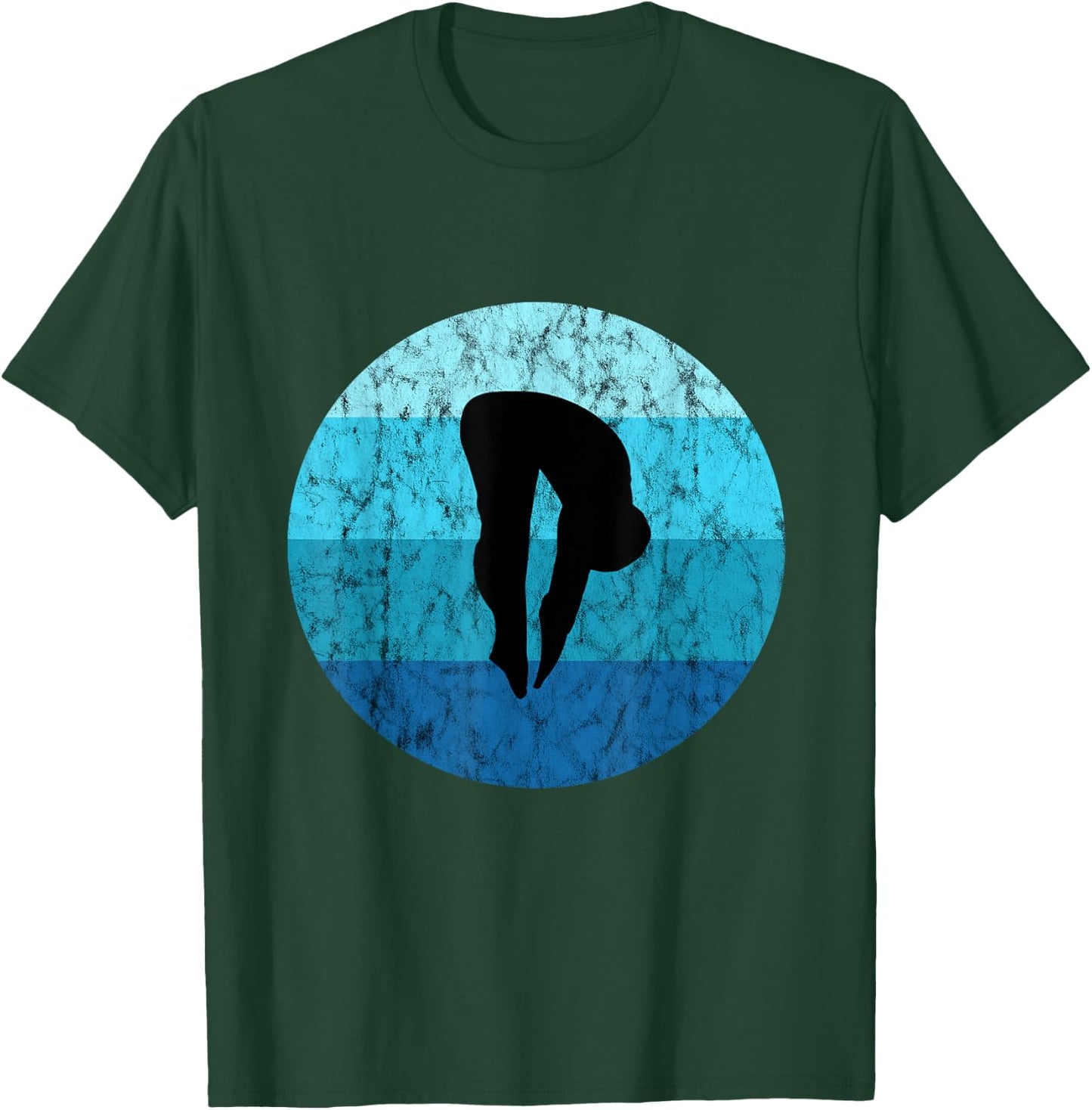 Springboard Diving Cliff Diver Platform Dive Water Diving T-Shirt - T-Shirt | Forest