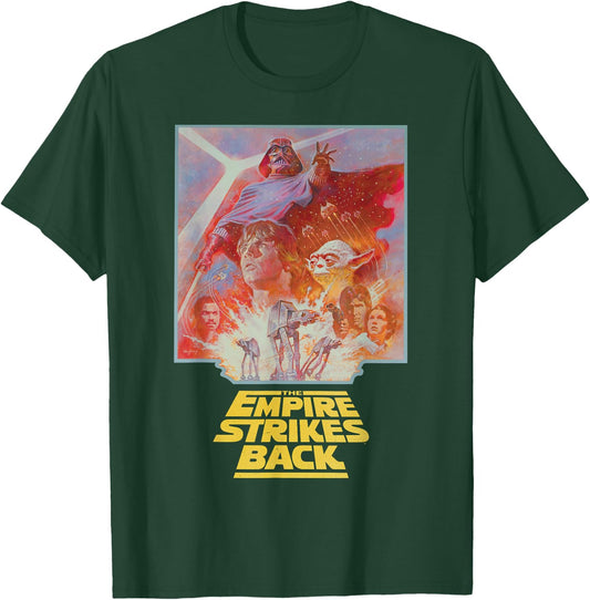 Star Wars The Empire Strikes Back Vintage Poster Art T-Shirt - T-Shirt | Forest