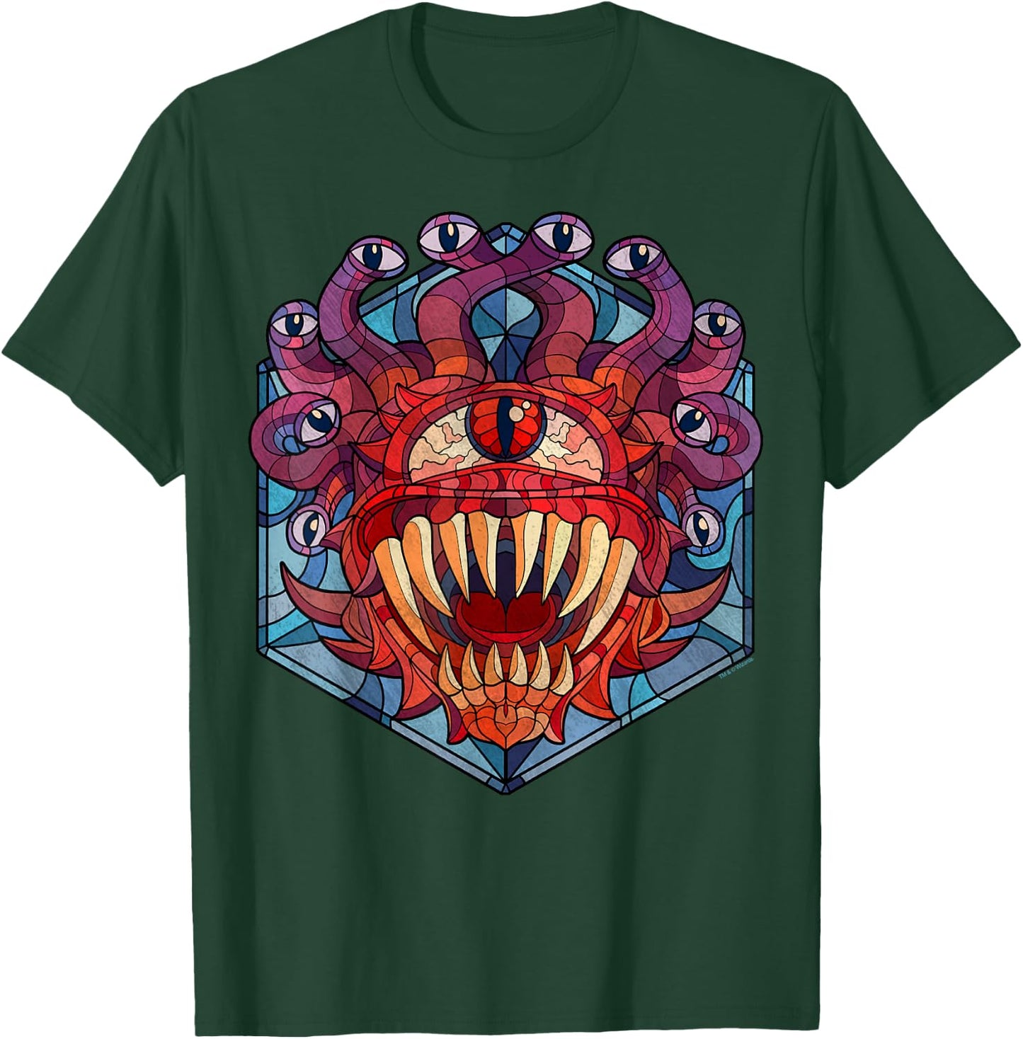 Dungeons & Dragons Beholder Stained Glass T-Shirt - T-Shirt | Forest