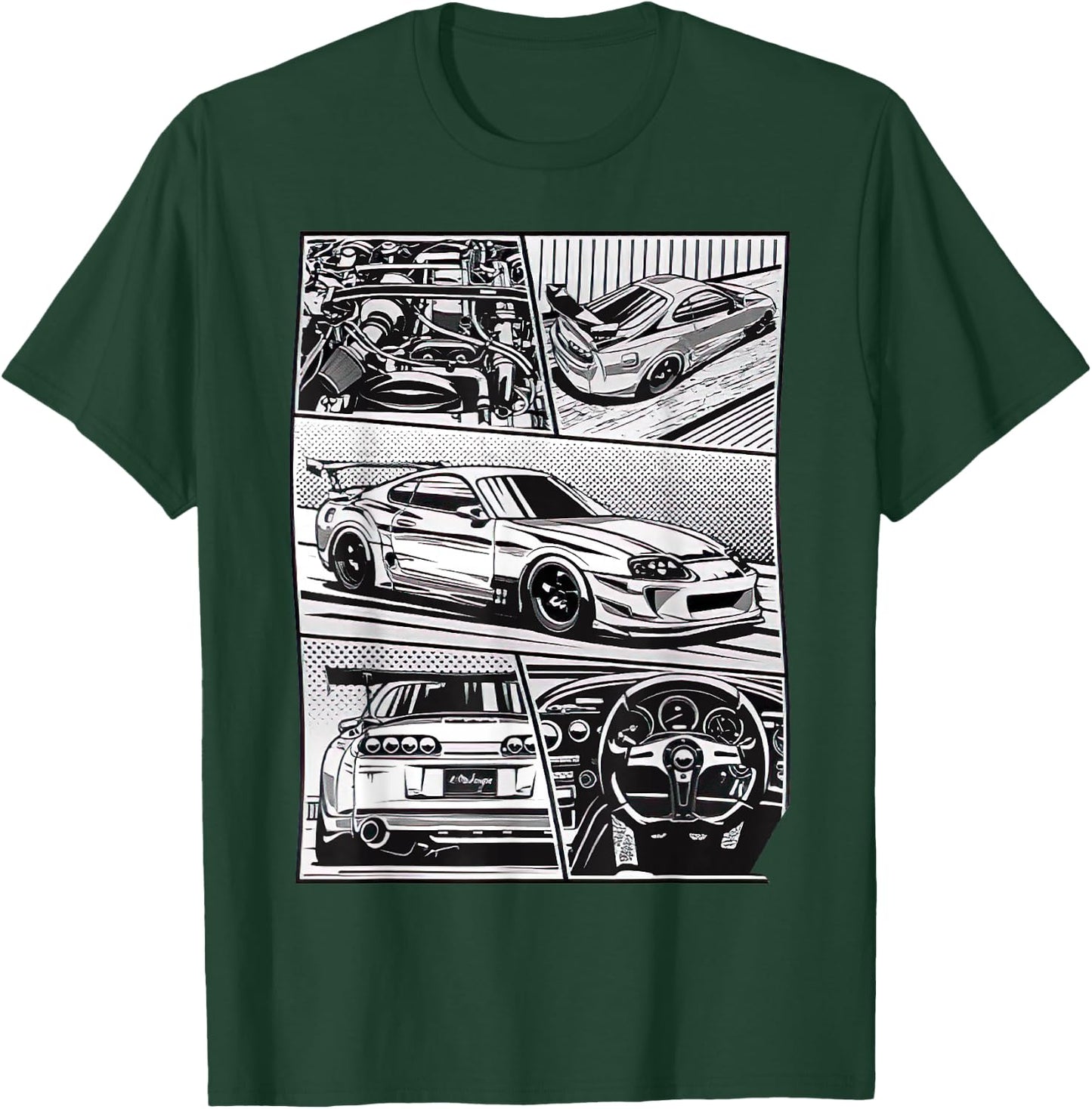 Supra JDM comic book, nice Gift T-Shirt - T-Shirt | Forest