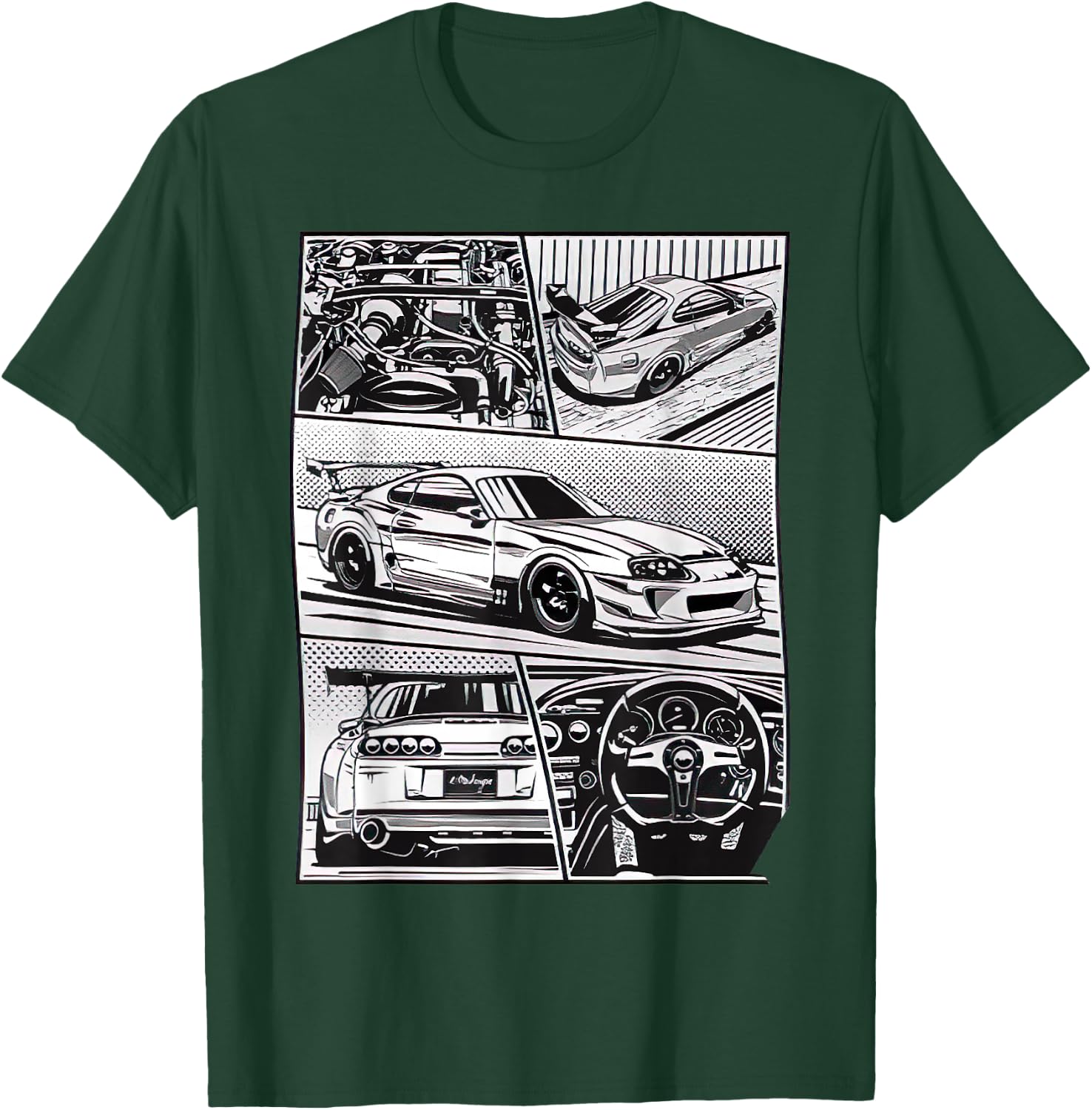 Supra JDM comic book, nice Gift T-Shirt - T-Shirt | Forest