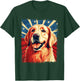 Golden Retriever for Kid Boys Girls Funny USA Dog T-Shirt - T-Shirt | Forest
