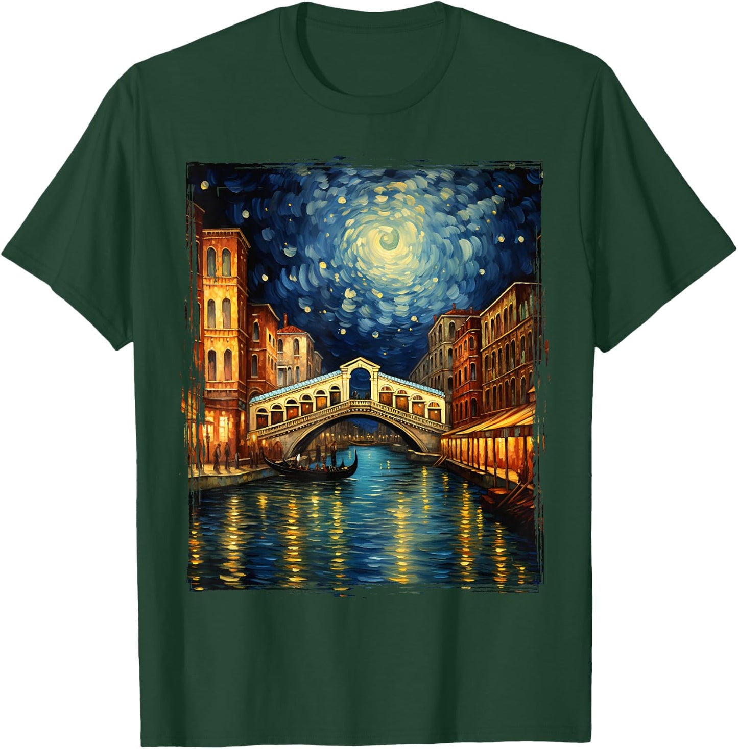 The Rialto Bridge Venice Italy Venezia Italian Souvenir T-Shirt - T-Shirt | Forest