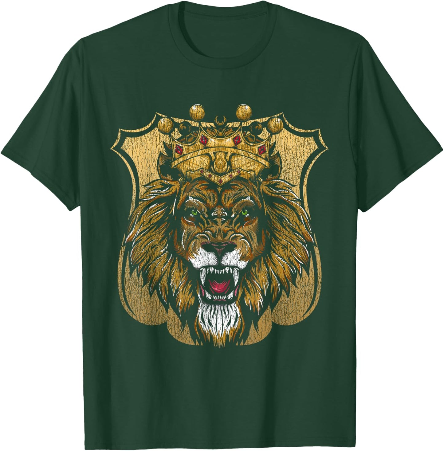 King Animal Lion T-Shirt - T-Shirt | Forest
