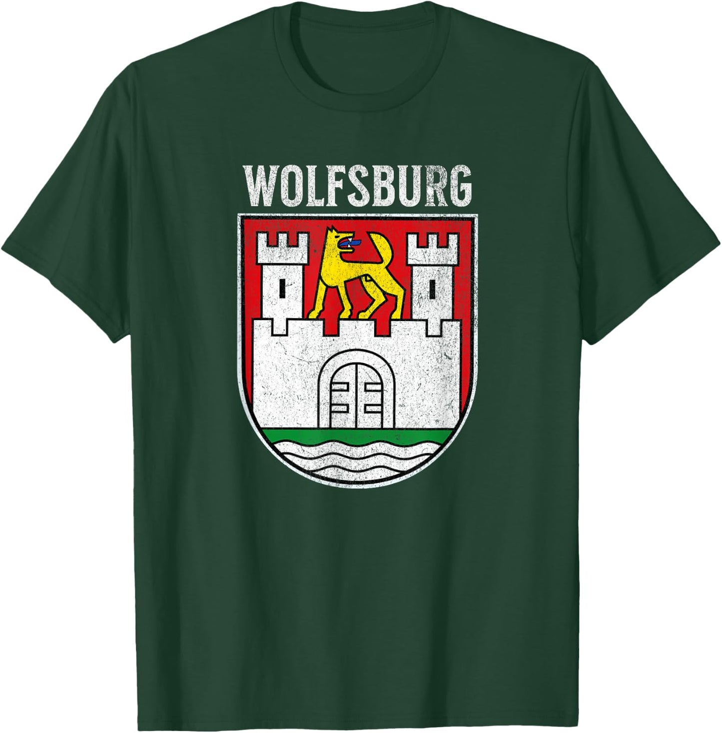 Wolfsburg Coat of Arms Germany Deutschland Crest Emblem T-Shirt - T-Shirt | Forest