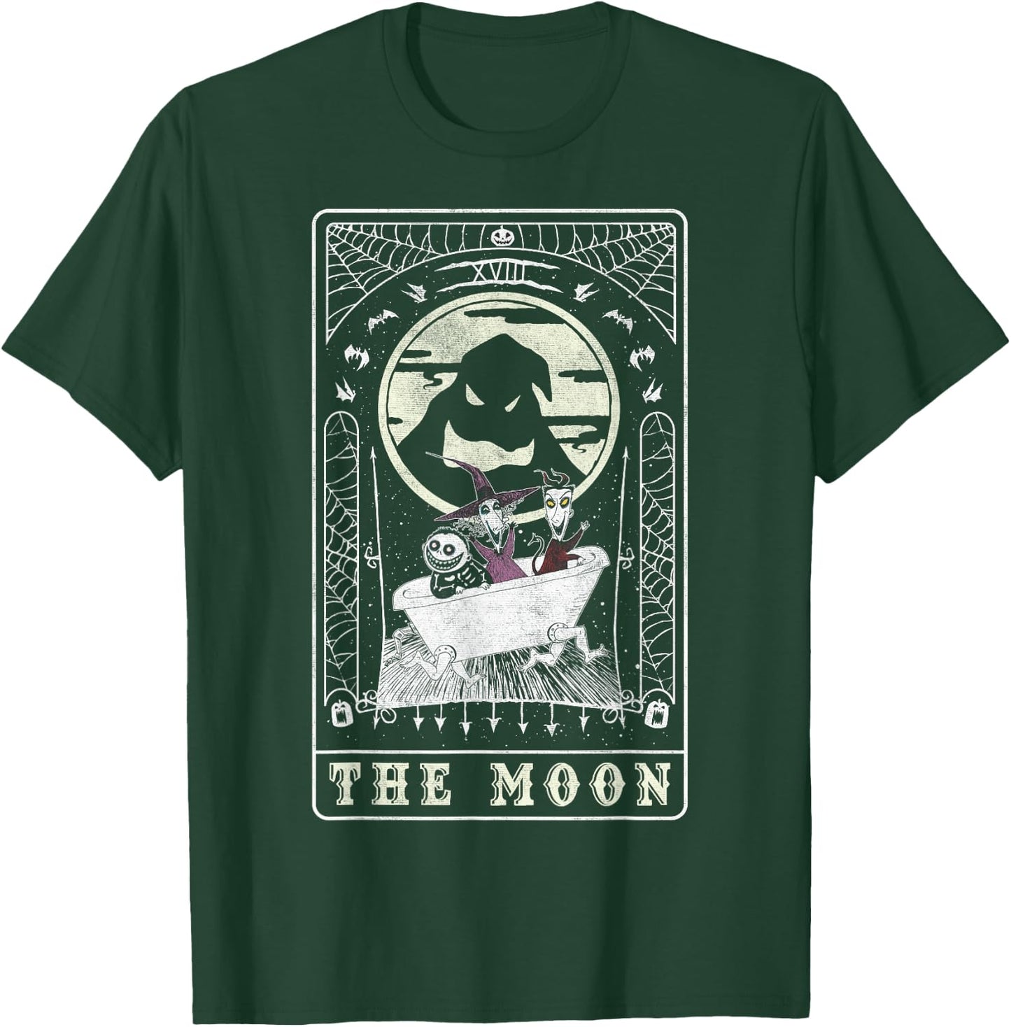 Disney The Nightmare Before Christmas The Moon Card T-Shirt - T-Shirt | Forest