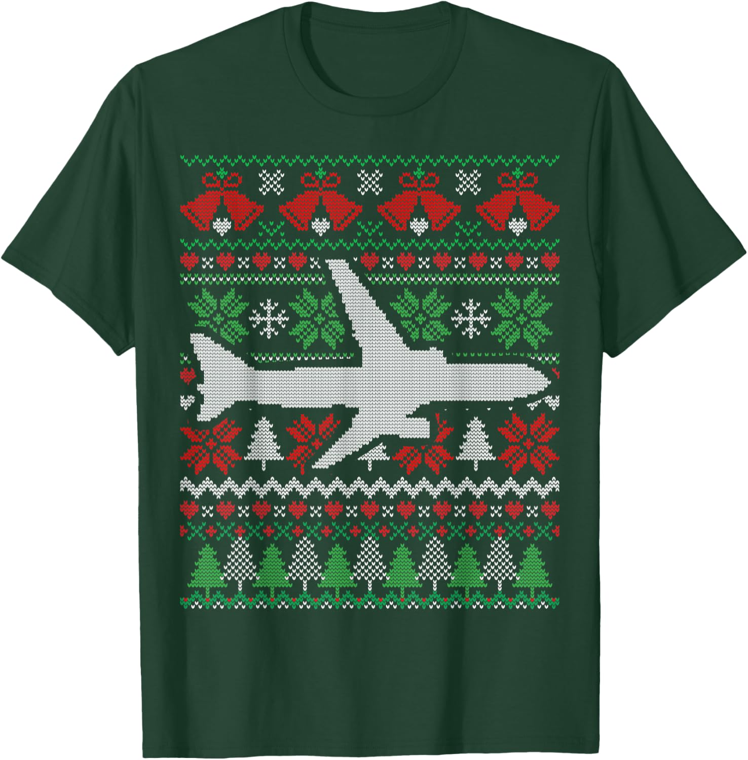 Christmas Airplane Aviation Gift T-Shirt - T-Shirt | Forest