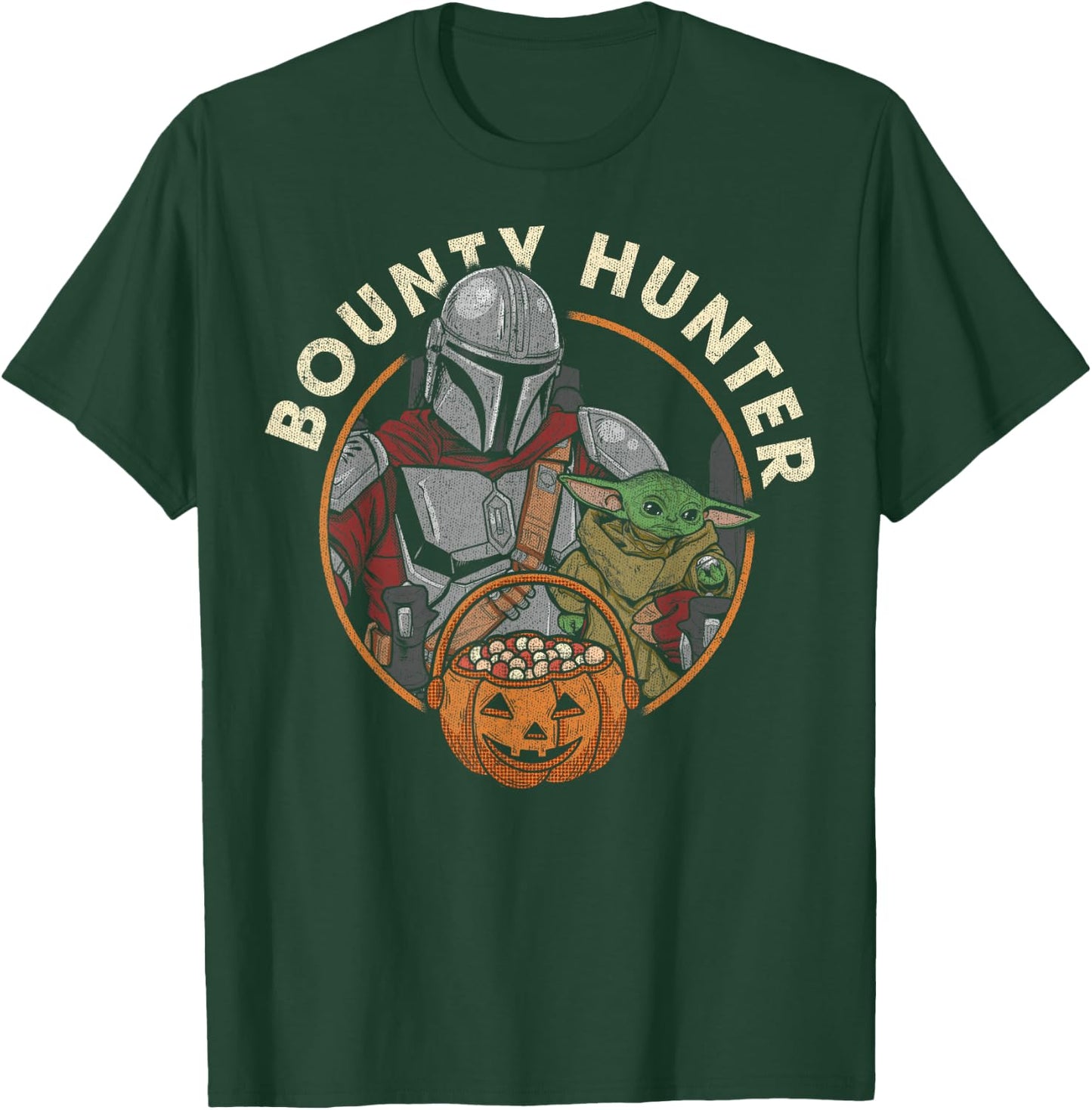 Star Wars The Mandalorian Halloween Candy Bounty Hunter T-Shirt - T-Shirt | Forest