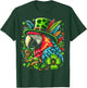 Cute Parrot With Saint Patrick's Day T-Shirt - T-Shirt | Forest