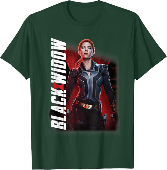 Marvel Black Widow Character Portrait T-Shirt - T-Shirt | Forest