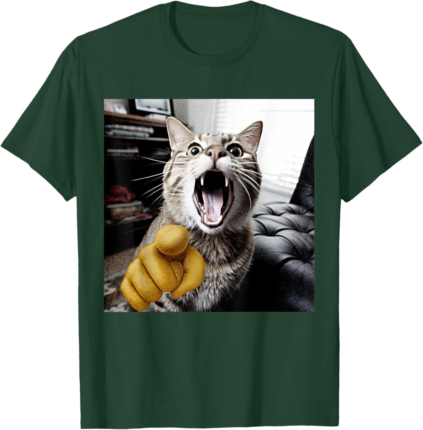 Funny Cat Laughing at You Women Boys Kids Cat Lovers T-Shirt - T-Shirt | Forest