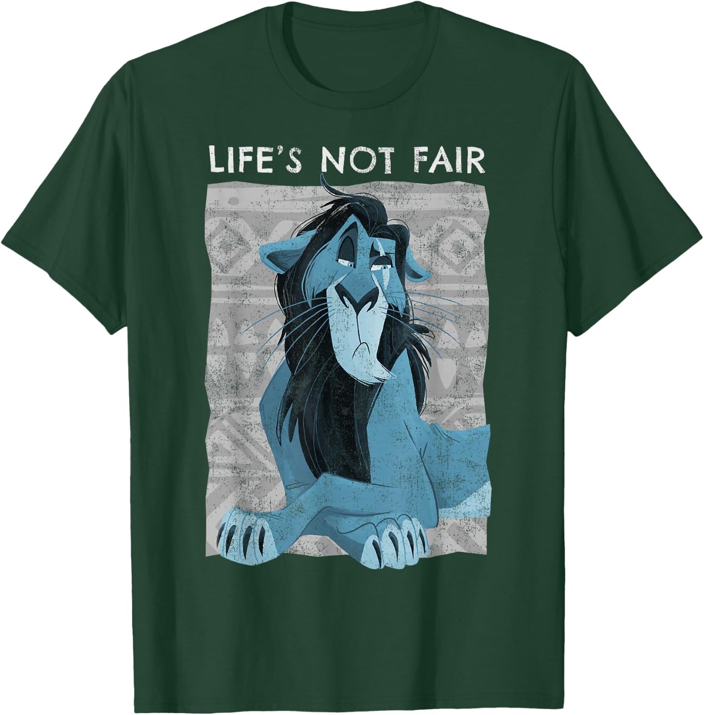 Disney The Lion King Scar Life's Not Fair Portrait T-Shirt - T-Shirt | Forest