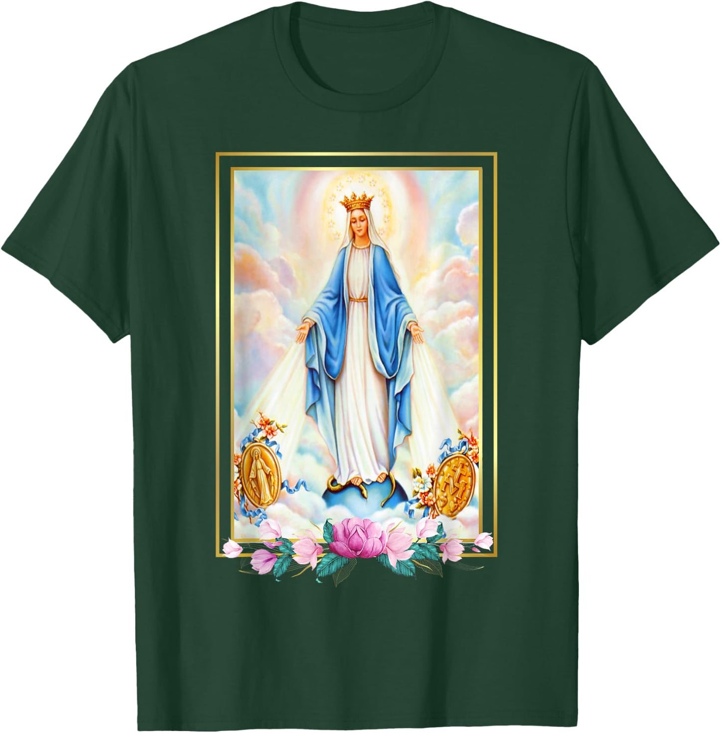Litany of the Blessed Virgin Mary, Mother of Christ Catholic T-Shirt - T-Shirt | Forest