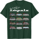 Evolution of the 60s Impala 1960 Hot Rod Muscle Car mashup T-Shirt - T-Shirt | Forest