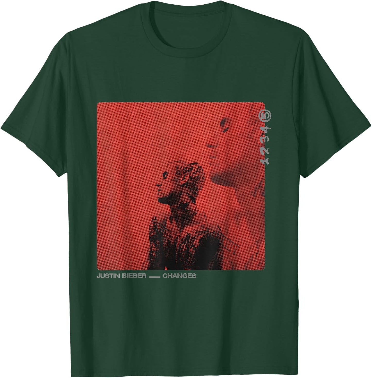 Justin Bieber Red Cover T-Shirt - T-Shirt | Forest