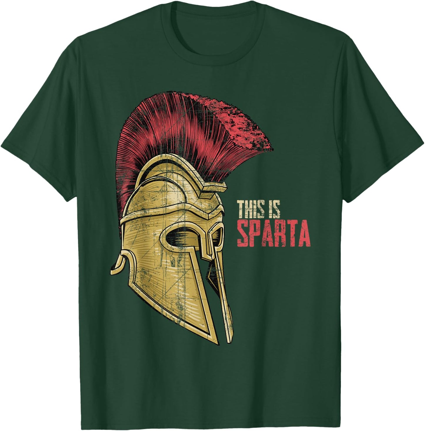 This is Sparta Warrior Helmet T-Shirt - T-Shirt | Forest