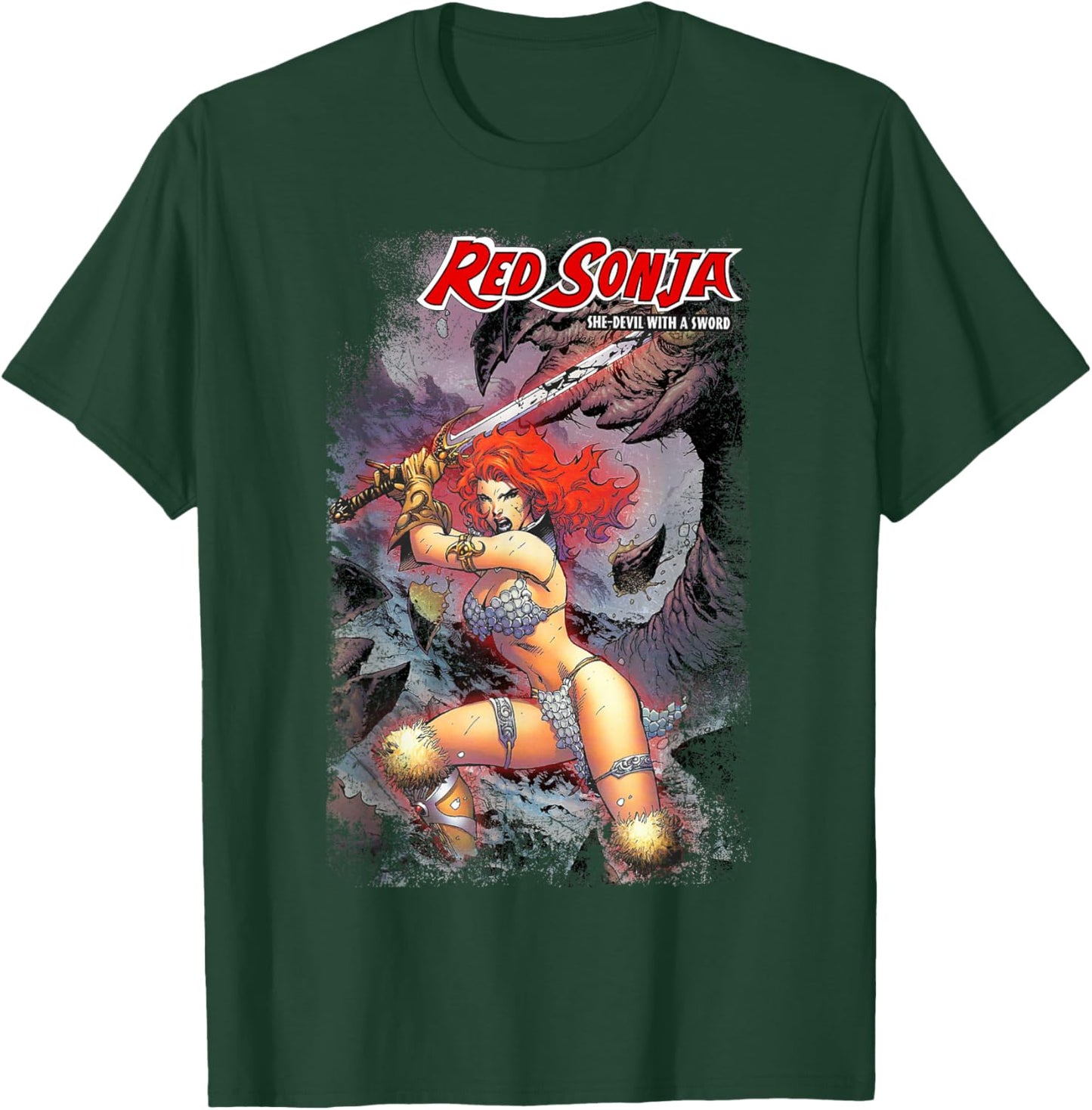 Jim Lee Comic Cover She-Devil Sword Warrior Queen T-Shirt - T-Shirt | Forest