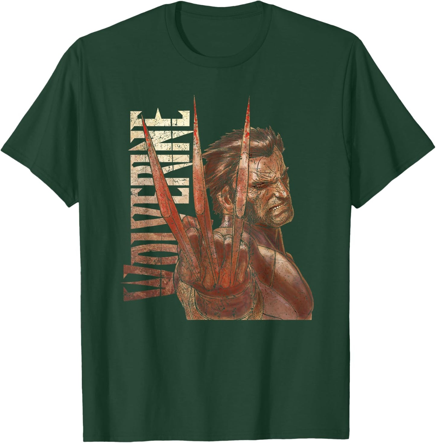 Marvel X-Men Wolverine Three Claws T-Shirt - T-Shirt | Forest