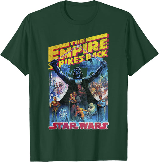 Star Wars Empire Strikes Back Retro Poster T-Shirt - T-Shirt | Forest
