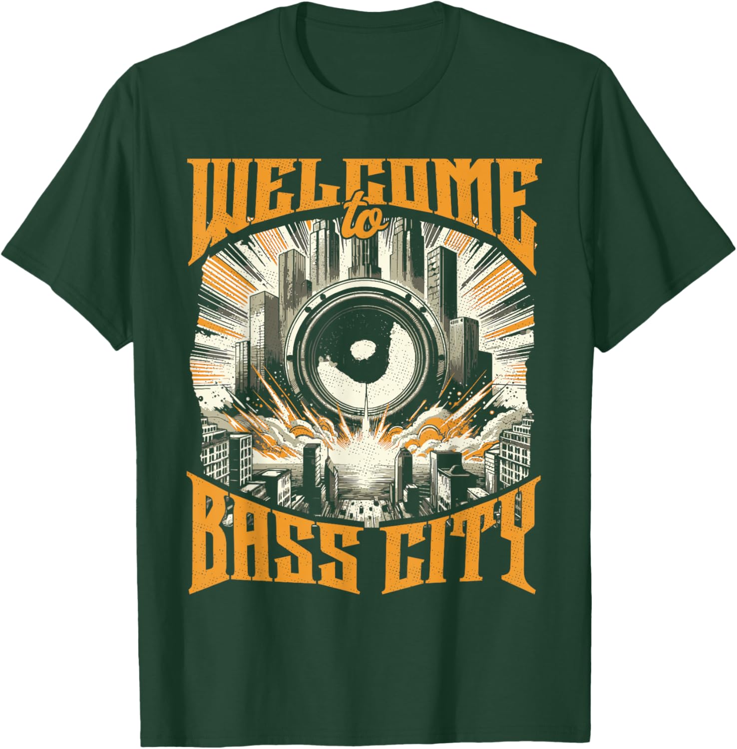 Cool Bass Music Deathstep Dubstep Tearout Riddim T-Shirt - T-Shirt | Forest