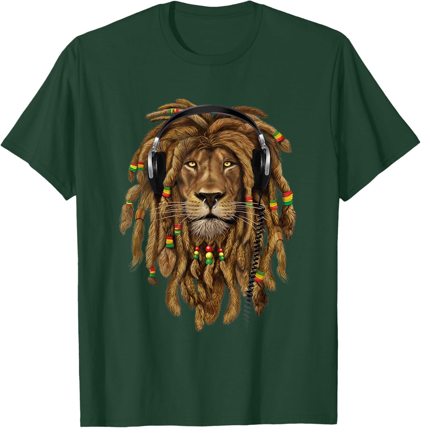 Lion Of Judah, Judah Lion, Lion Dreadlocks, Rasta Lion Shirt T-Shirt - T-Shirt | Forest
