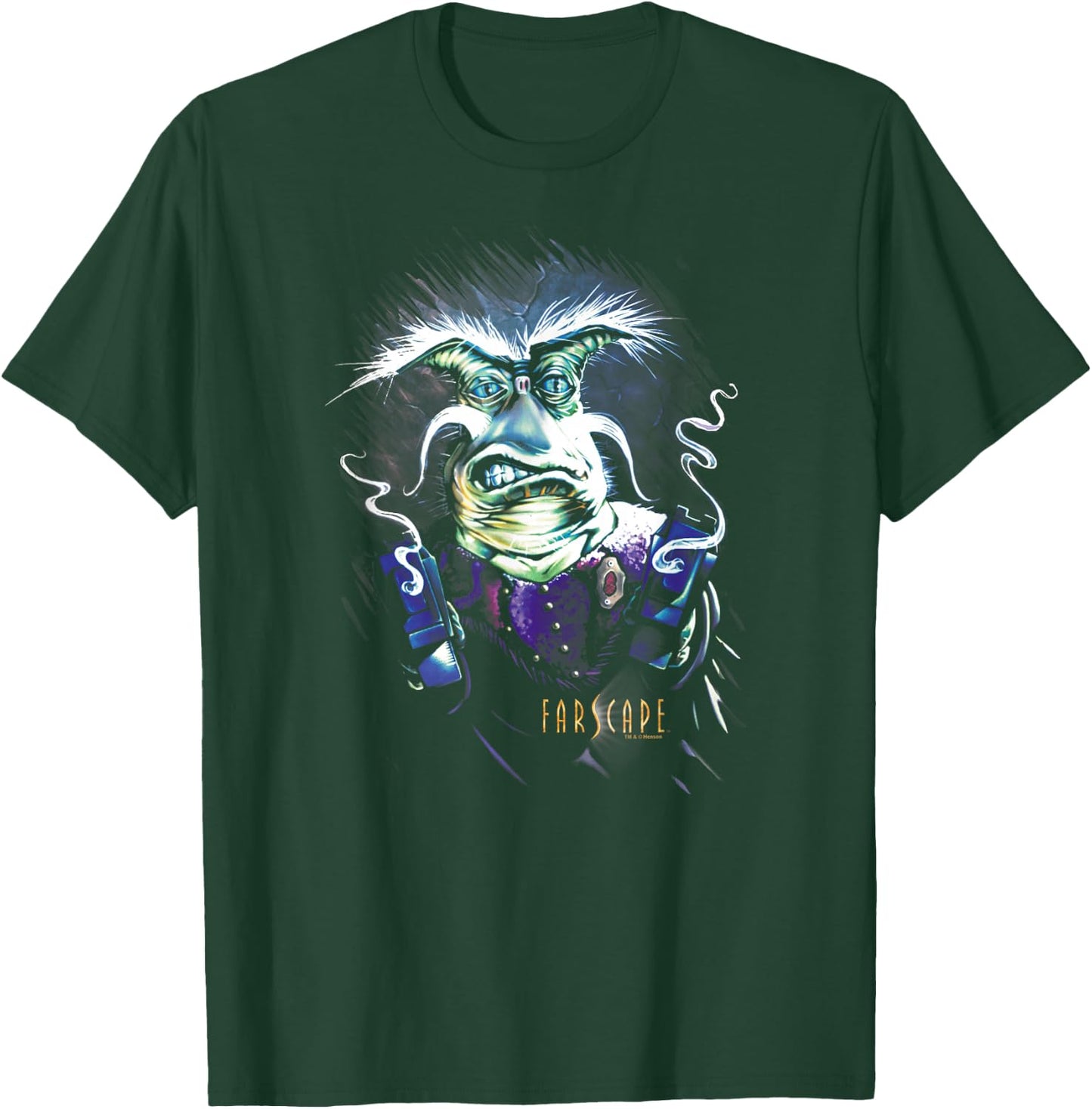 Farscape Rygel Smoking Guns T-Shirt - T-Shirt | Forest