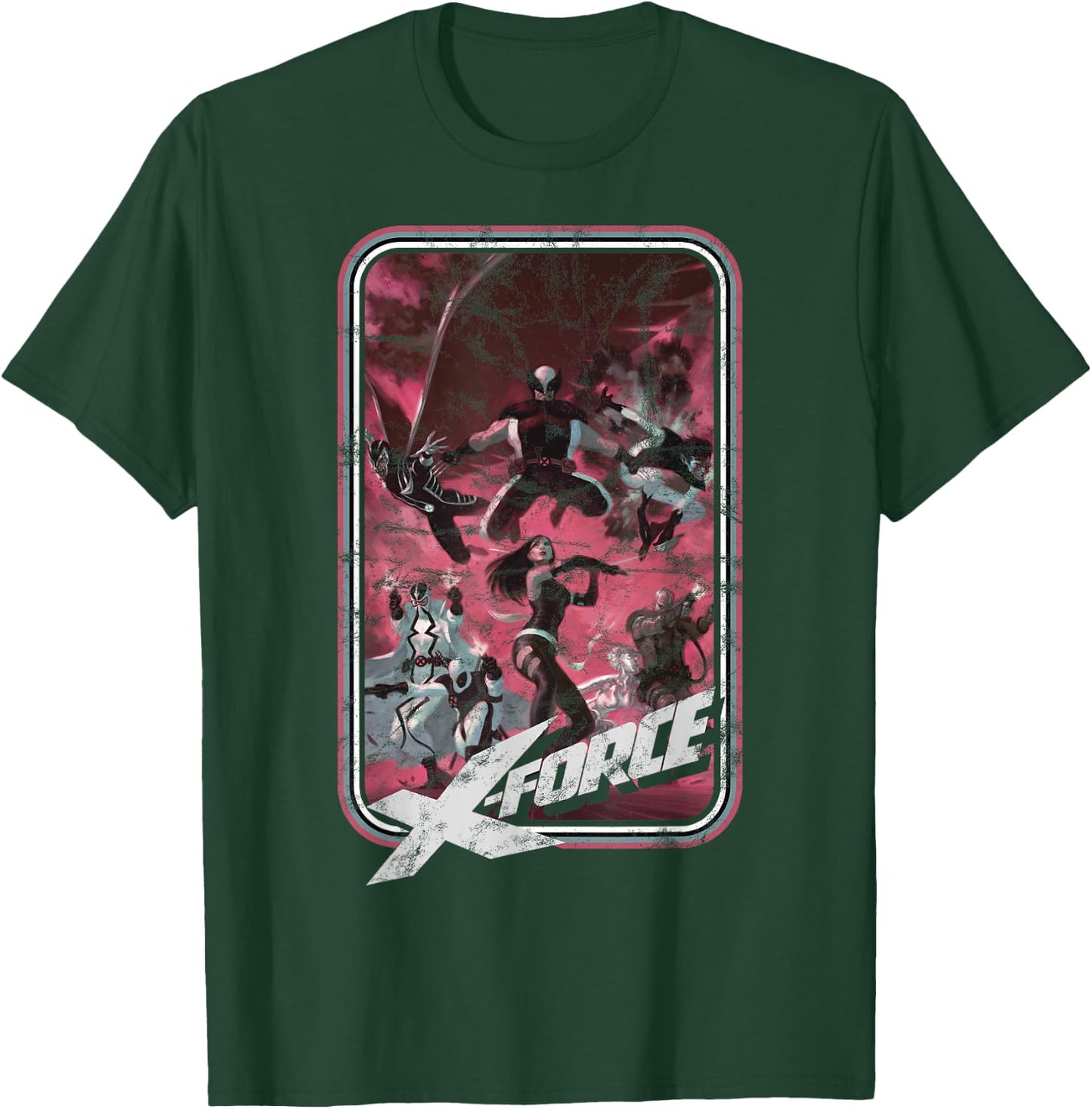 Marvel X-Force Group Shot Action Pose Poster T-Shirt - T-Shirt | Forest