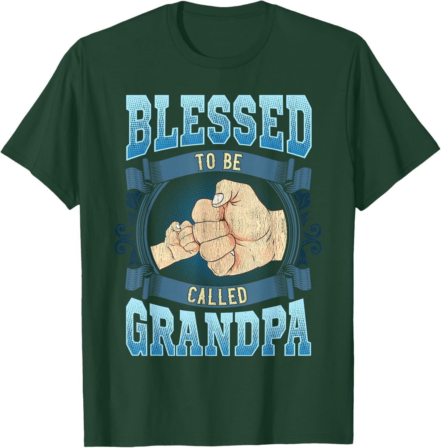 Blessed To Be Called Grandpa Gifts Grandpa Fathers Day T-Shirt - T-Shirt | Forest