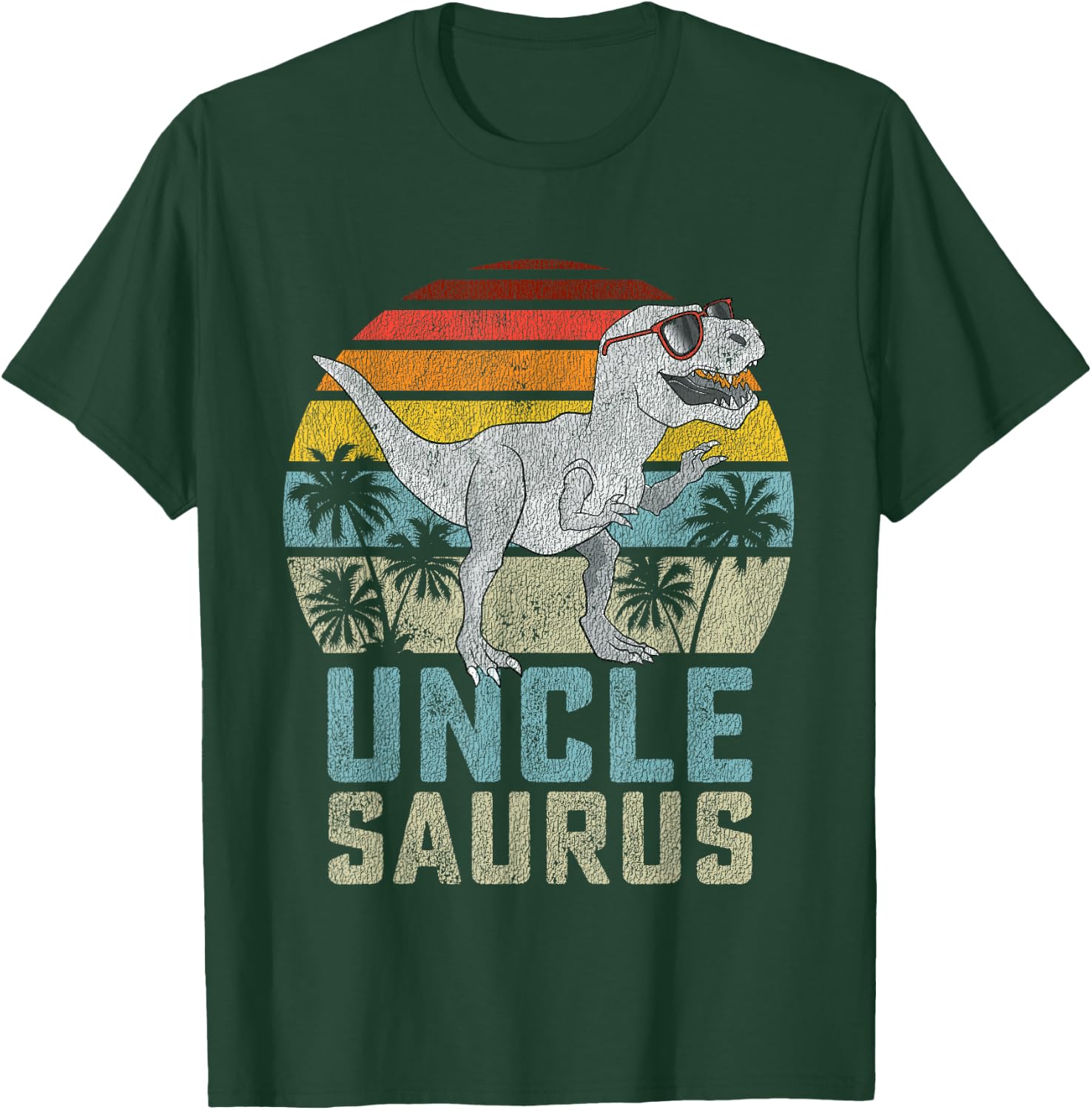 Unclesaurus T Rex Dinosaur Uncle Saurus Family Matching T-Shirt - T-Shirt | Forest