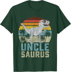 Unclesaurus T Rex Dinosaur Uncle Saurus Family Matching T-Shirt - T-Shirt | Forest