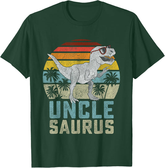 Unclesaurus T Rex Dinosaur Uncle Saurus Family Matching T-Shirt - T-Shirt | Forest