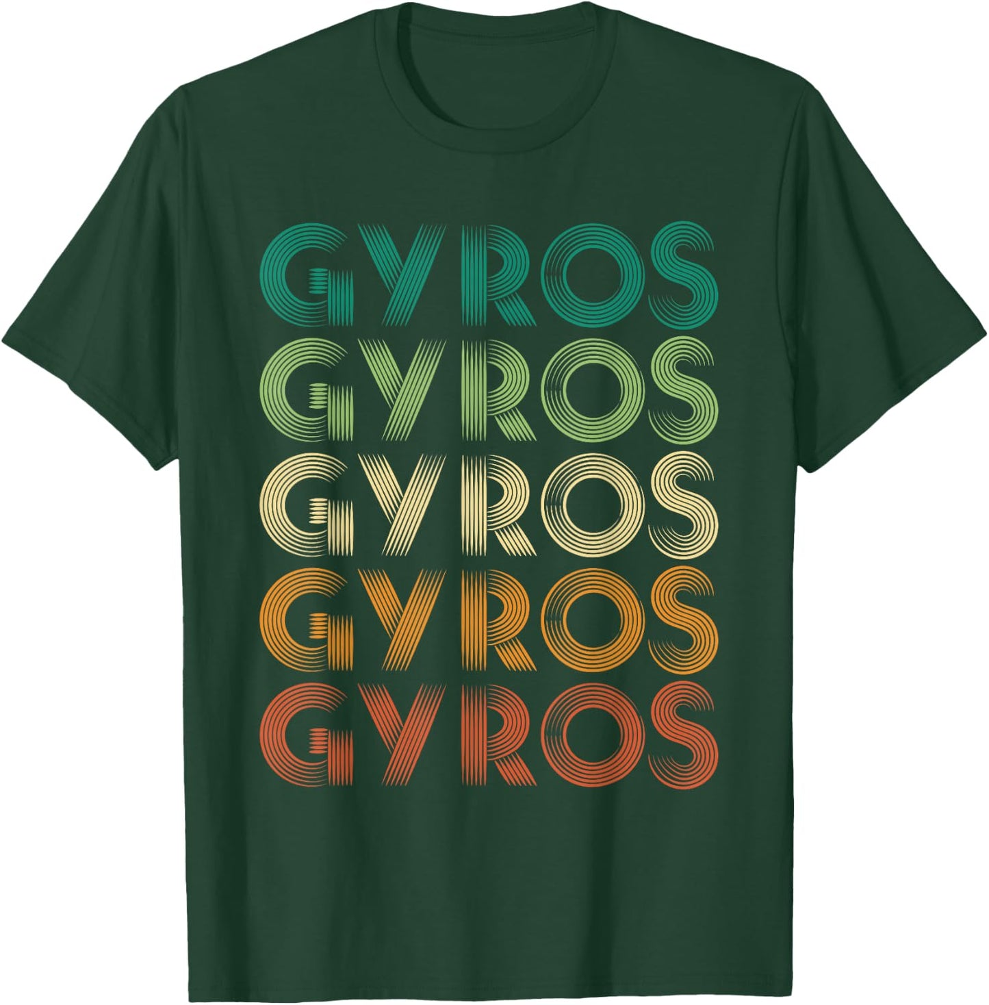 Gyros Greece Greek Foot Malaka T-Shirt - T-Shirt | Forest