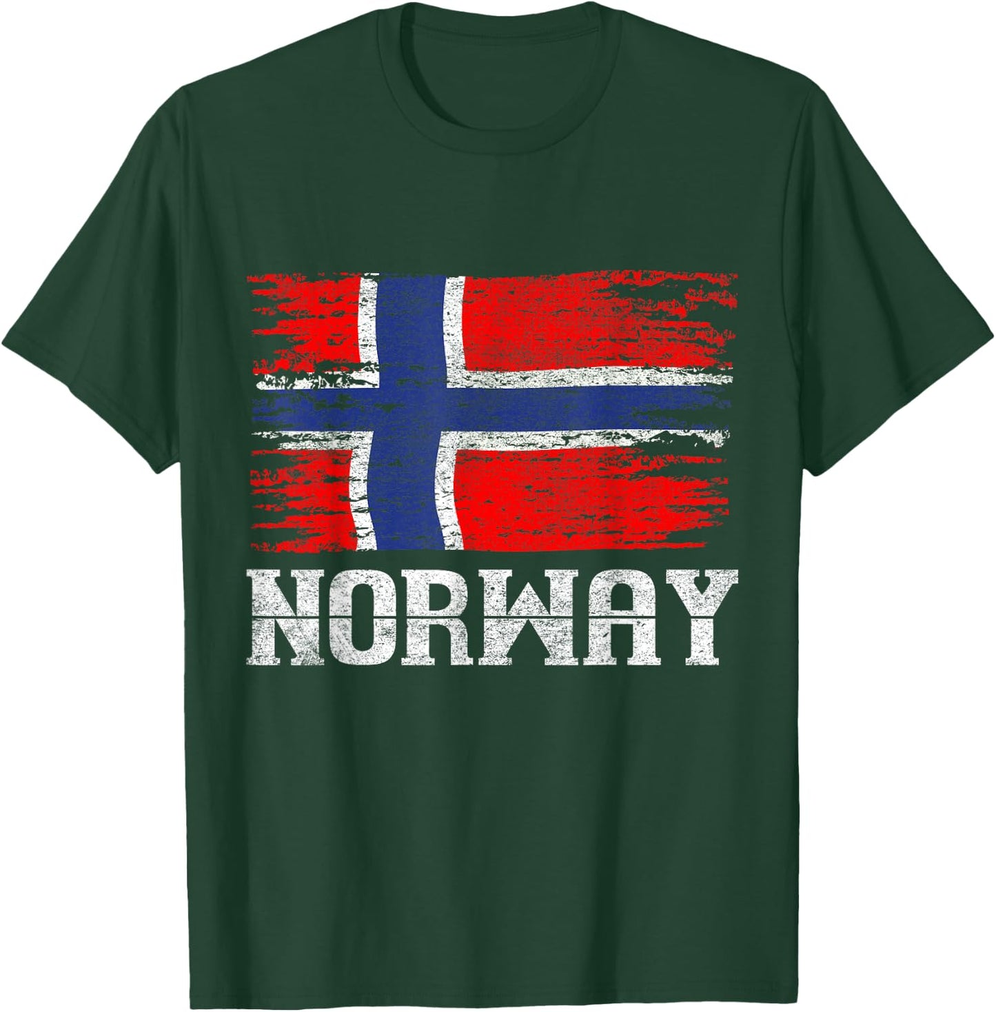 Norway Flag Scandinavia Gift Oslo Norway T-Shirt - T-Shirt | Forest