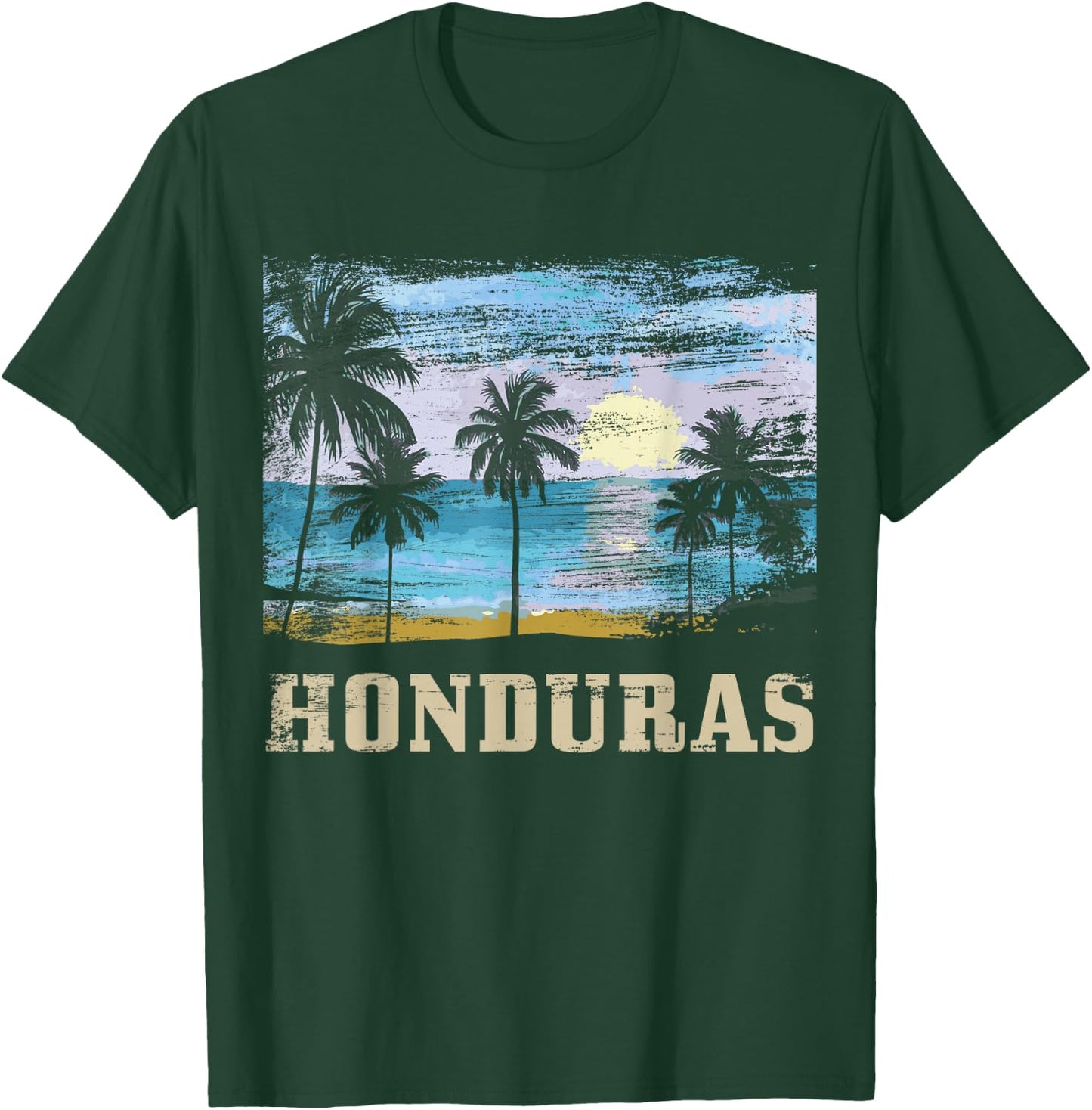 Honduras vintage surfer souvenir T-Shirt - T-Shirt | Forest