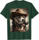 Cowboy Pitbull Funny Dog Meme T-Shirt - T-Shirt | Forest