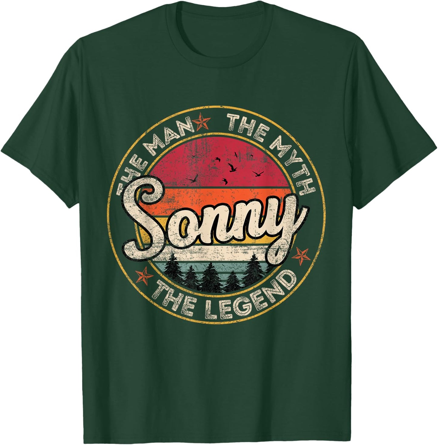 Sonny The Man The Myth The Legend Personalized Name T-Shirt - T-Shirt | Forest