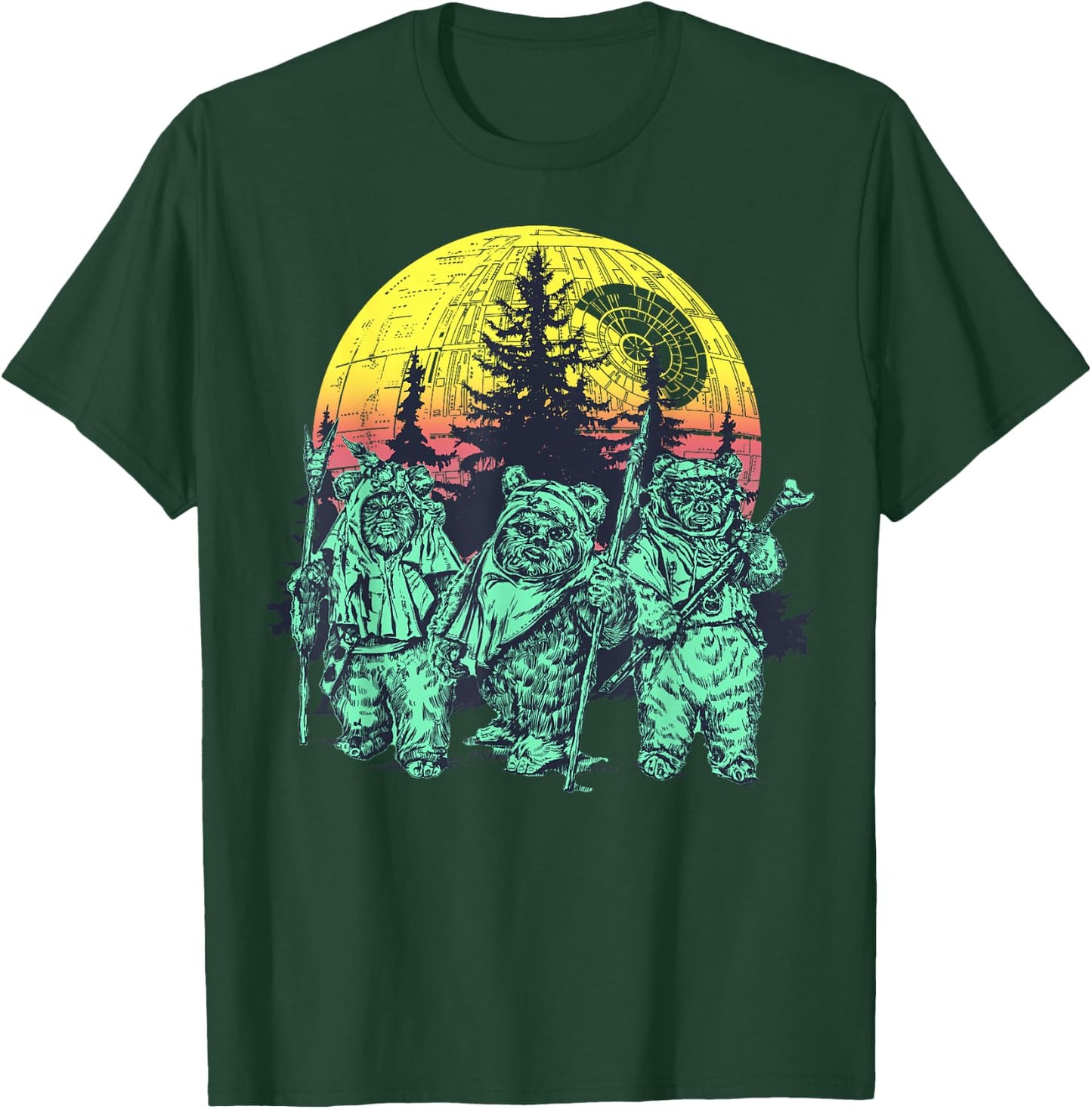 Star Wars Endor Ewok Forest Sunset T-Shirt - T-Shirt | Forest