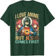 I Love Anime But Jesus Comes First Anime Japanese Anime Fan T-Shirt - T-Shirt | Forest