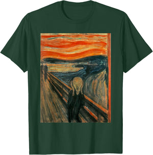 The Scream of Edvard Expressionism Munch Art T-Shirt - T-Shirt | Forest