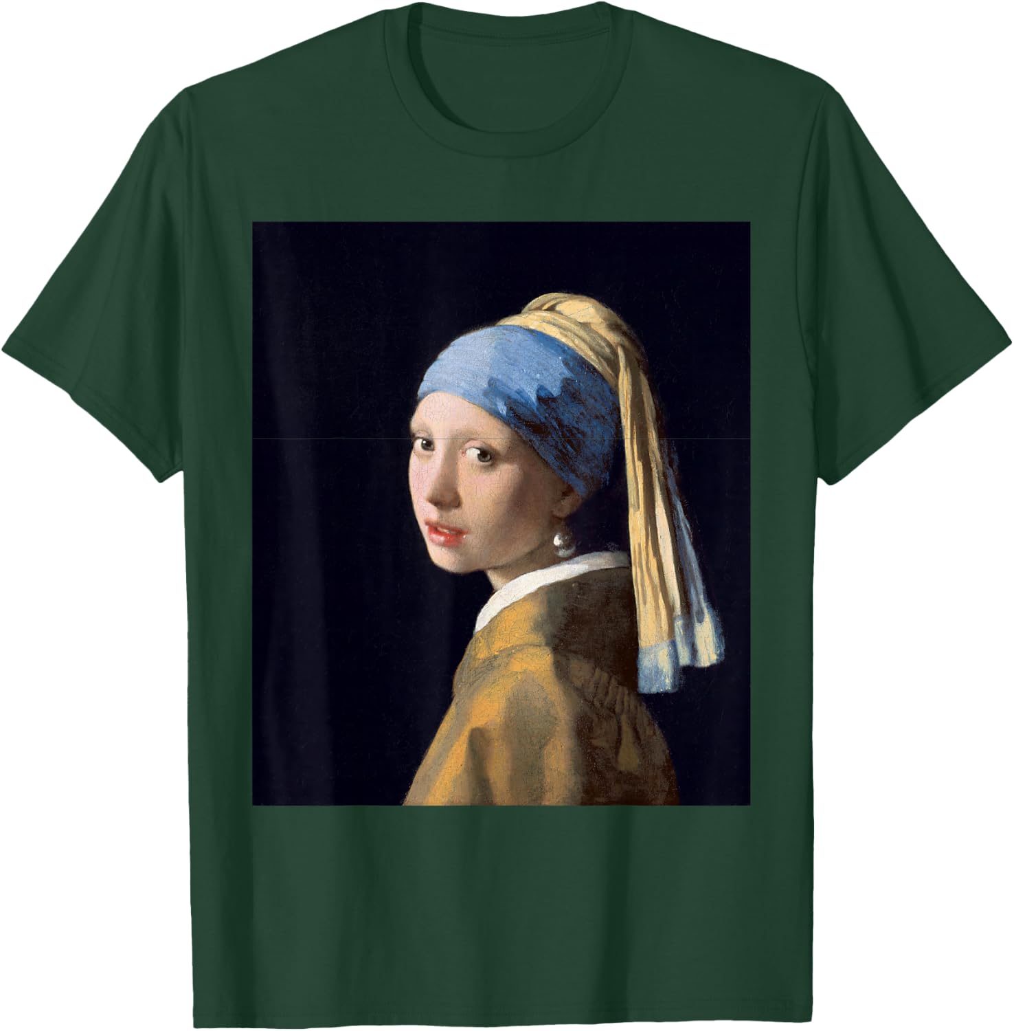 Johannes Vermeer Girl with Pearl Earring T-Shirt - T-Shirt | Forest