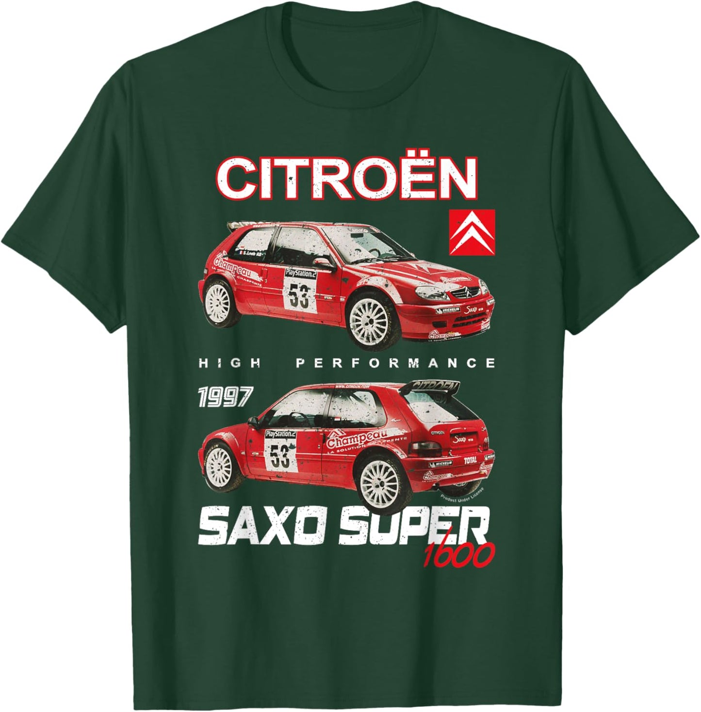 Citroën 1997 Saxo Super 1600 T-Shirt - T-Shirt | Forest