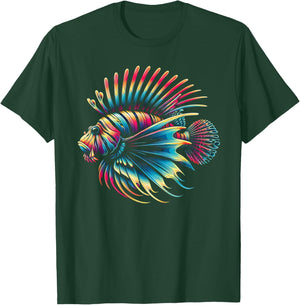 Lionfish Watercolor Art Lion Fish Lover T-Shirt - T-Shirt | Forest