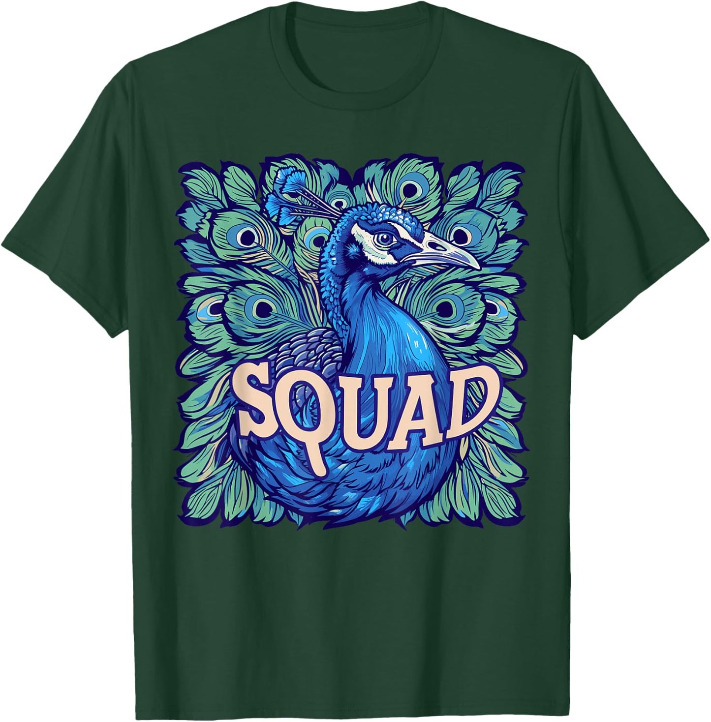 Peacock SQUAD, Gifts for people who like Peacock T-Shirt - T-Shirt | Forest