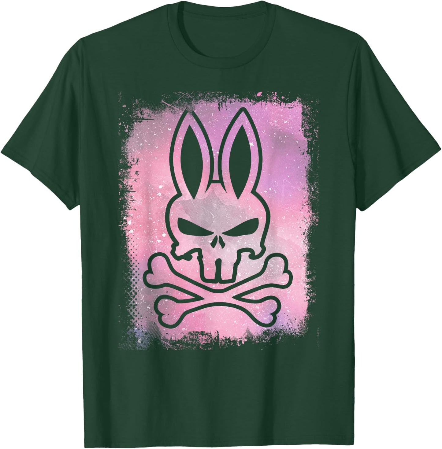 Rabbit Skull I Hare Skull Bones Design T-Shirt - T-Shirt | Forest
