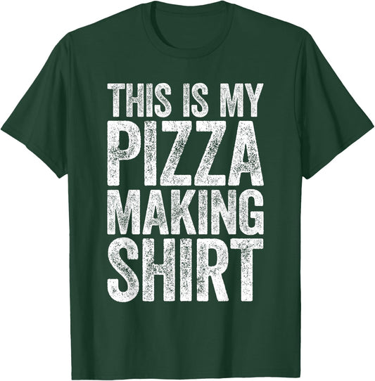 This Is My Pizza Making Shirt Men Women Kids Food Lover T-Shirt - T-Shirt | Forest
